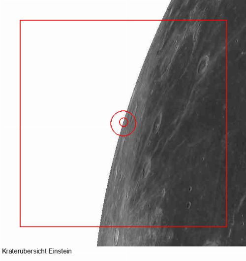 Krater Einstein S im Gesamtüberblick