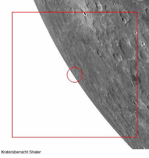 Krater Shaler im Gesamtüberblick